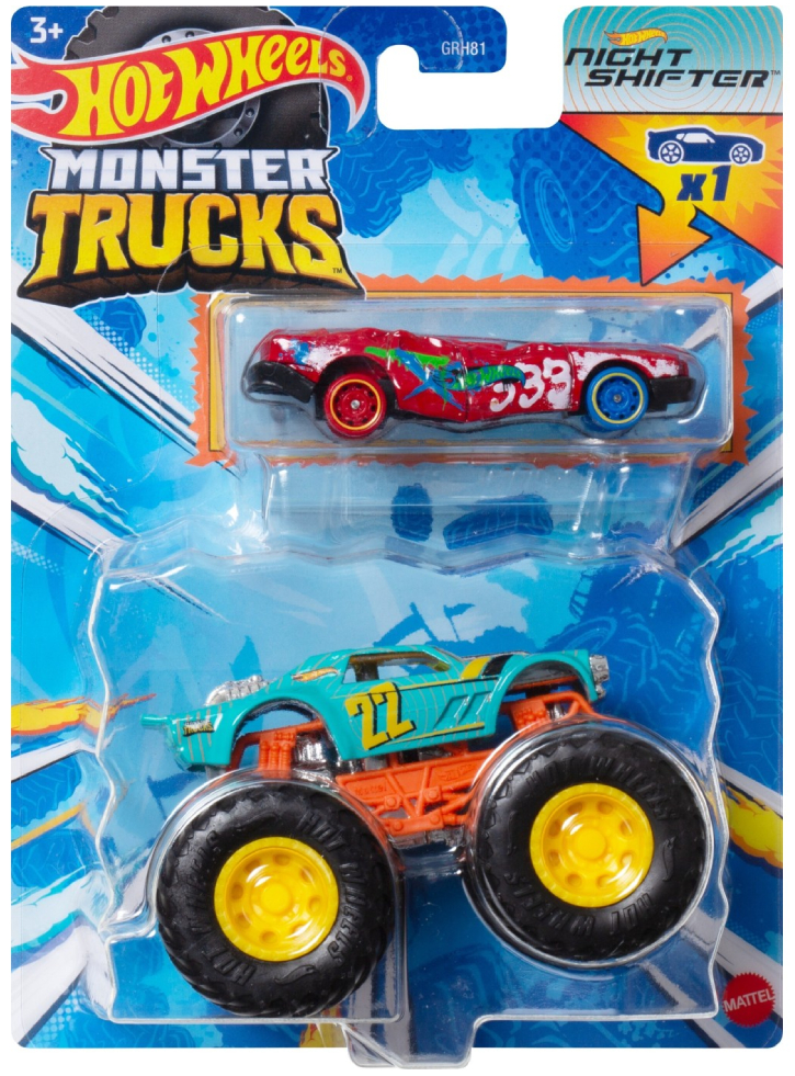 Hot Wheels Monster Trucks Night Shifter 2 Pack (HWN36)