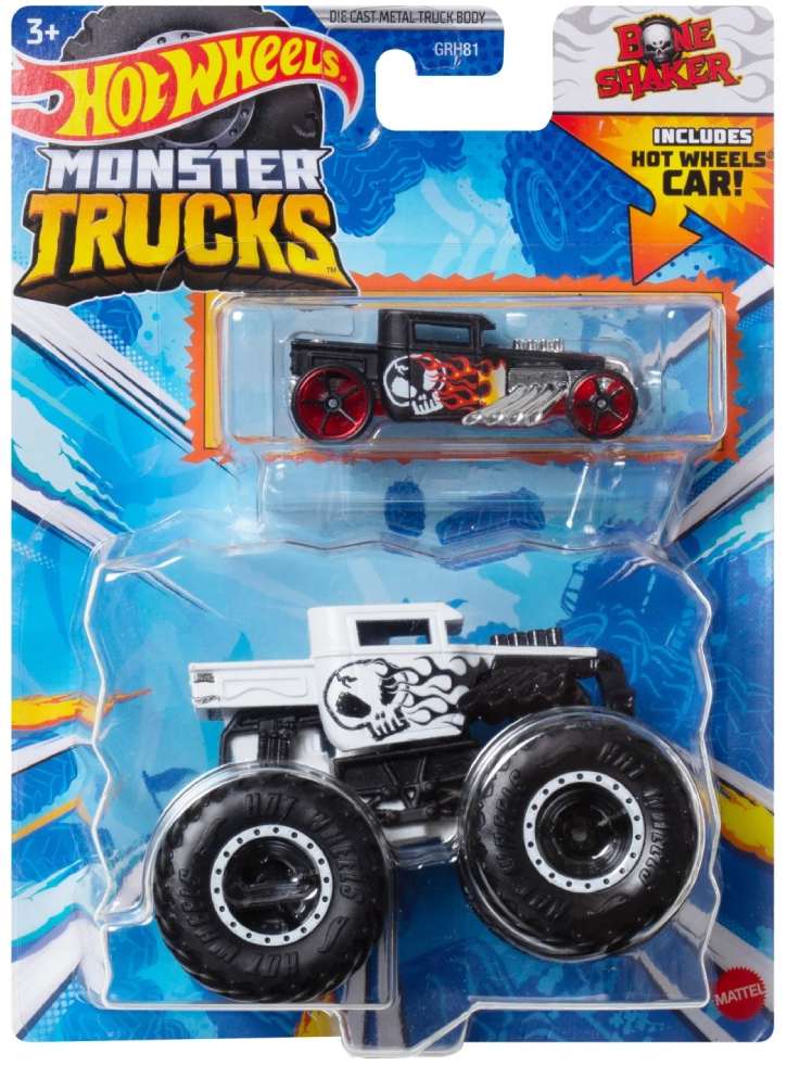 Hot Wheels Monster Trucks Bone Shaker 2 Pack (HWN41)