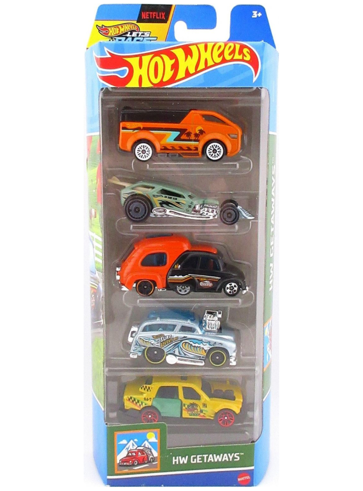 Hot Wheels HW Getaways (Set Of 5) (HTV46)