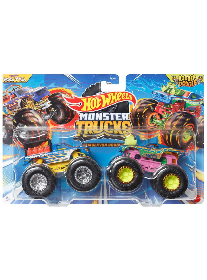 Hot Wheels Monster Trucks Demolition Doubles Haul Y All VS Rodger Dodger (HWN60)