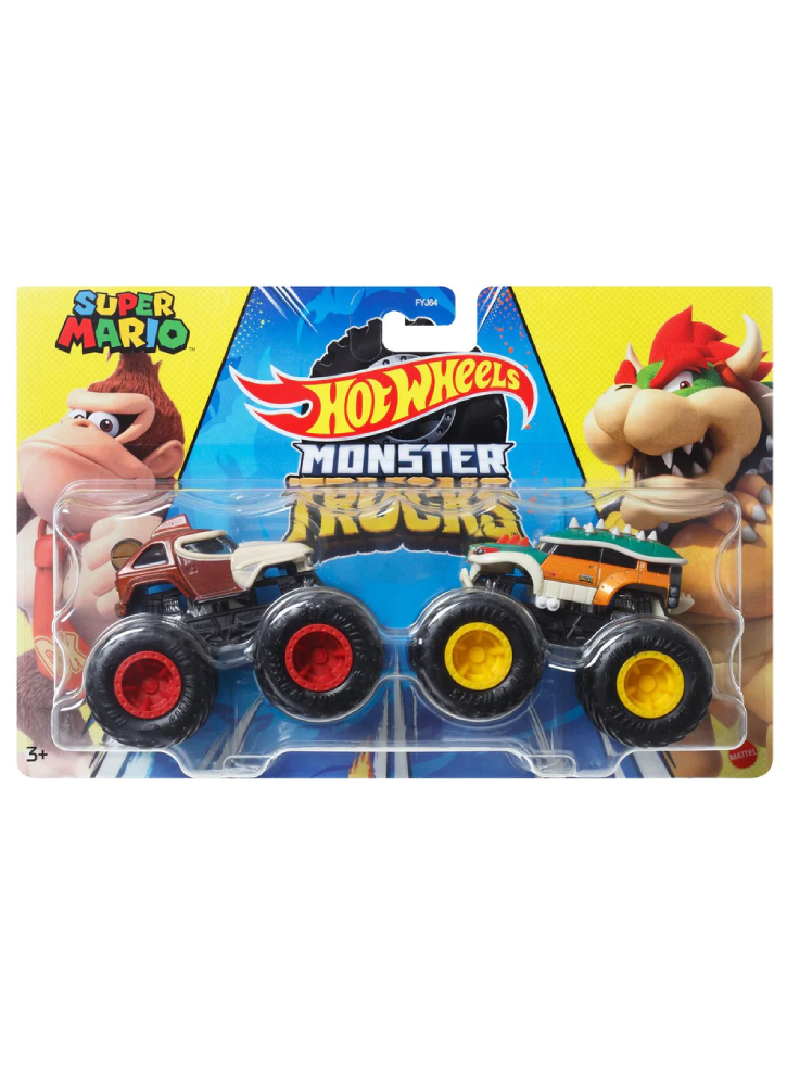 Hot Wheels Monster Trucks Demolition Doubles Super Mario Donkey Kong VS Bowser (HWN69)
