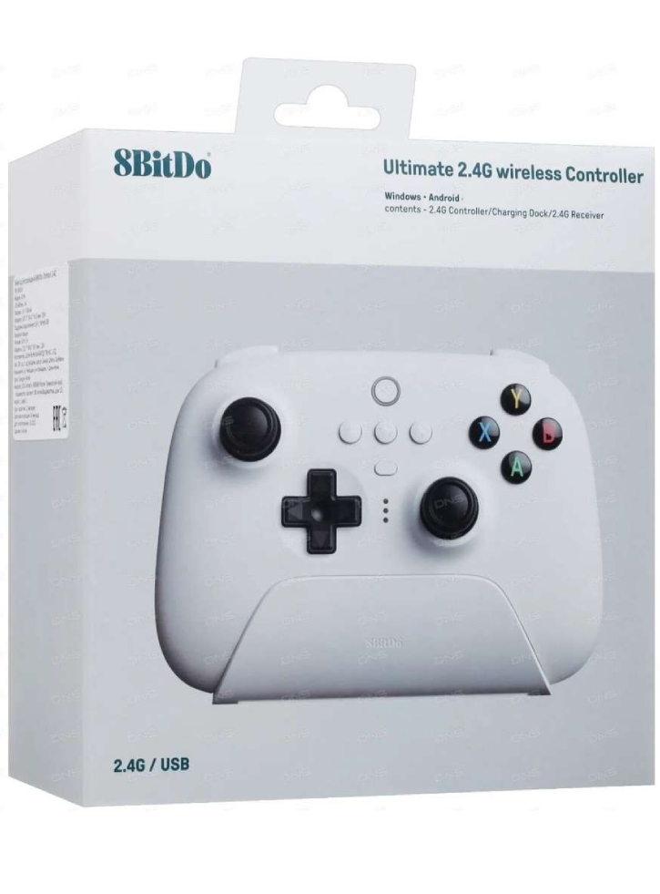 Controller 8BitDo Ultimate with Charging Dock White - PC