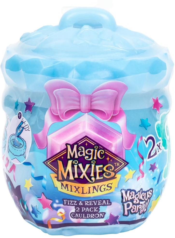 Magic Mixies Mixlings Magicus Party Collector's Fizz & Reveal 2 Pack Cauldron (30490)