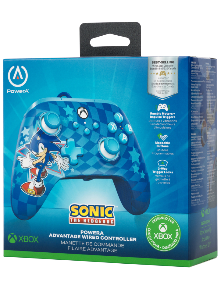 Controller PowerA Advantage Wired Sonic Style - Xbox Series X