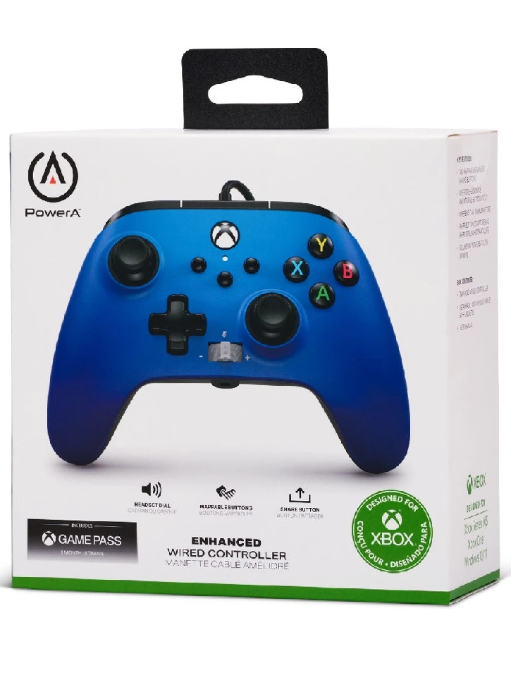 Controller PowerA Enhanced Wired Sapphire Fade - Xbox Series X