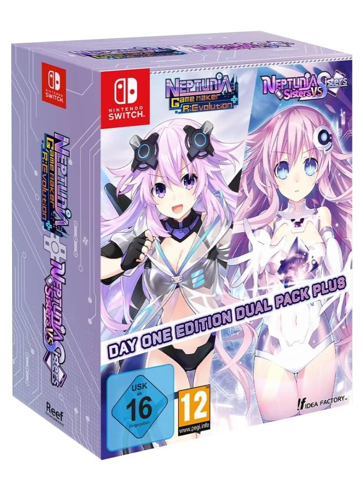 Neptunia Game Maker R Evolution Neptunia Sisters VS Sisters Day One Edition Dual Pack Plus - NSW