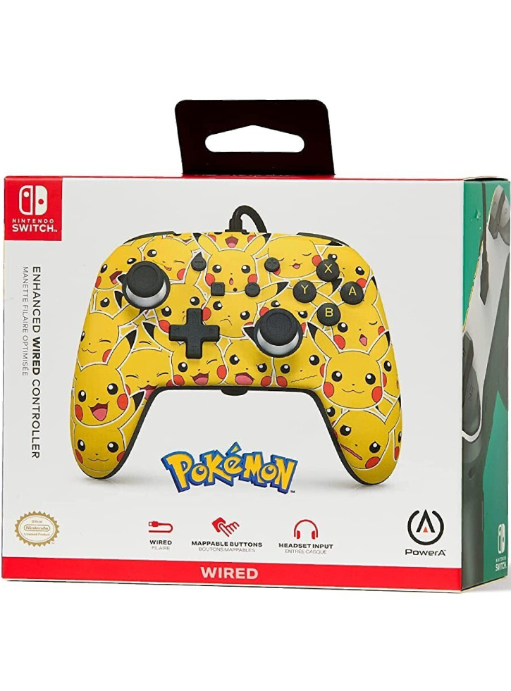 Controller PowerA Enhanced Wired Pikachu Moods - Nintendo Switch