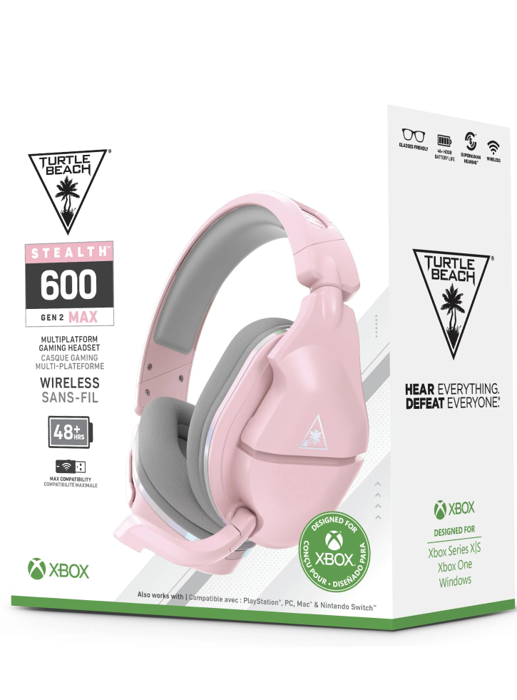 Headset Turtle Beach Stealth 600 Gen2 MAX Pink Wireless - Xbox Series X