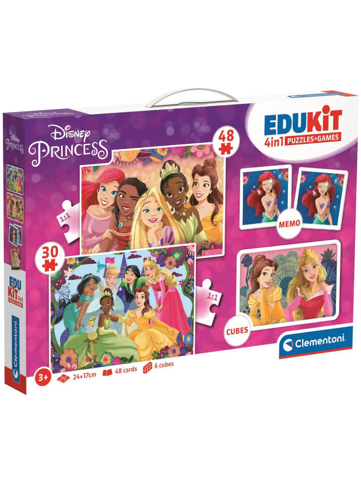 Puzzle Clementoni Edukit 4in1 Disney Princess (18297)