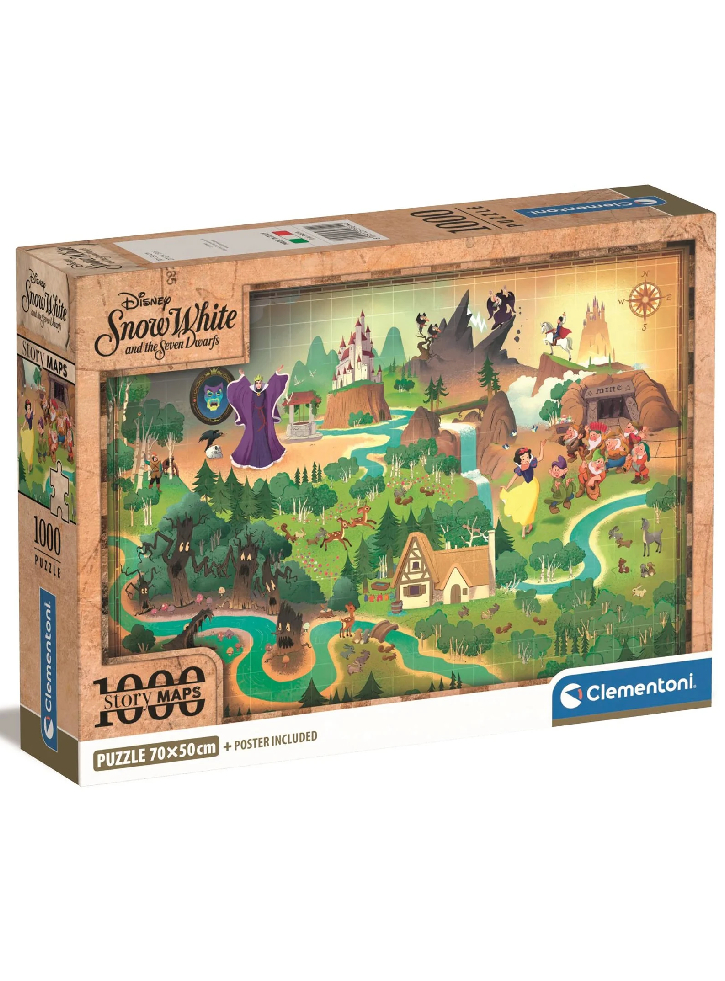 Clementoni Story Maps Puzzle Disney Snow White (1000 pcs) (39814)