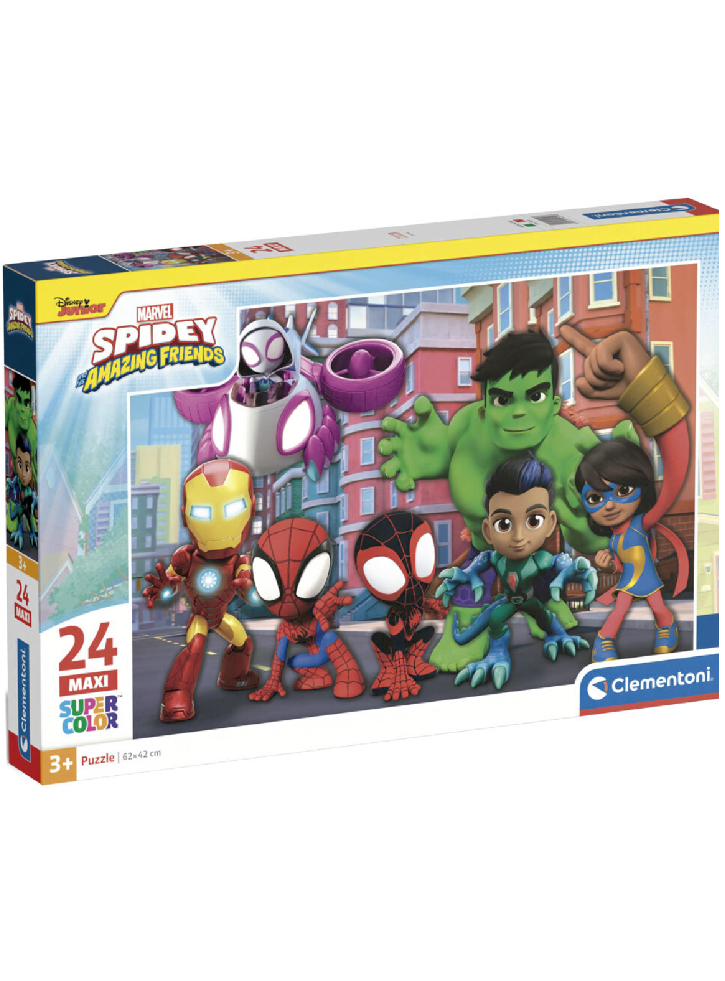 Clementoni Puzzle MaxiSpidey and his amazing friends (24 pcs) (24249)
