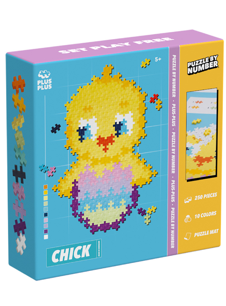 Plus-Plus Puzzle By Number Chick 250pcs (3964)