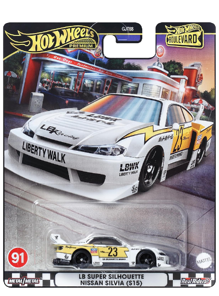 Hot Wheels Premium Boulevard LB Super Silhouette Nissan Silvia (S15) Vehicle (HRT64)