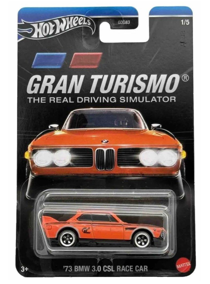 Hot Wheels Grand Turismo 73 BMW 3.0 CSL Race Car (HRV63)
