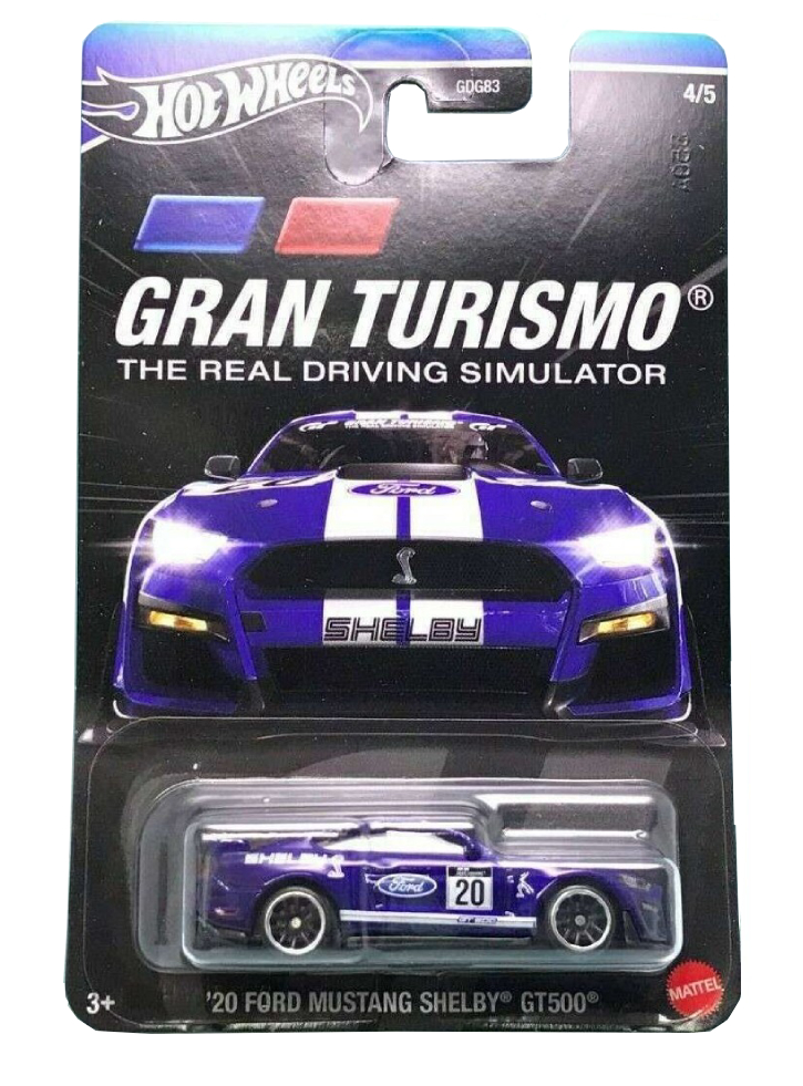 Hot Wheels Gran Turismo 20 Ford Mustang Shelby GT500 (HRV66)