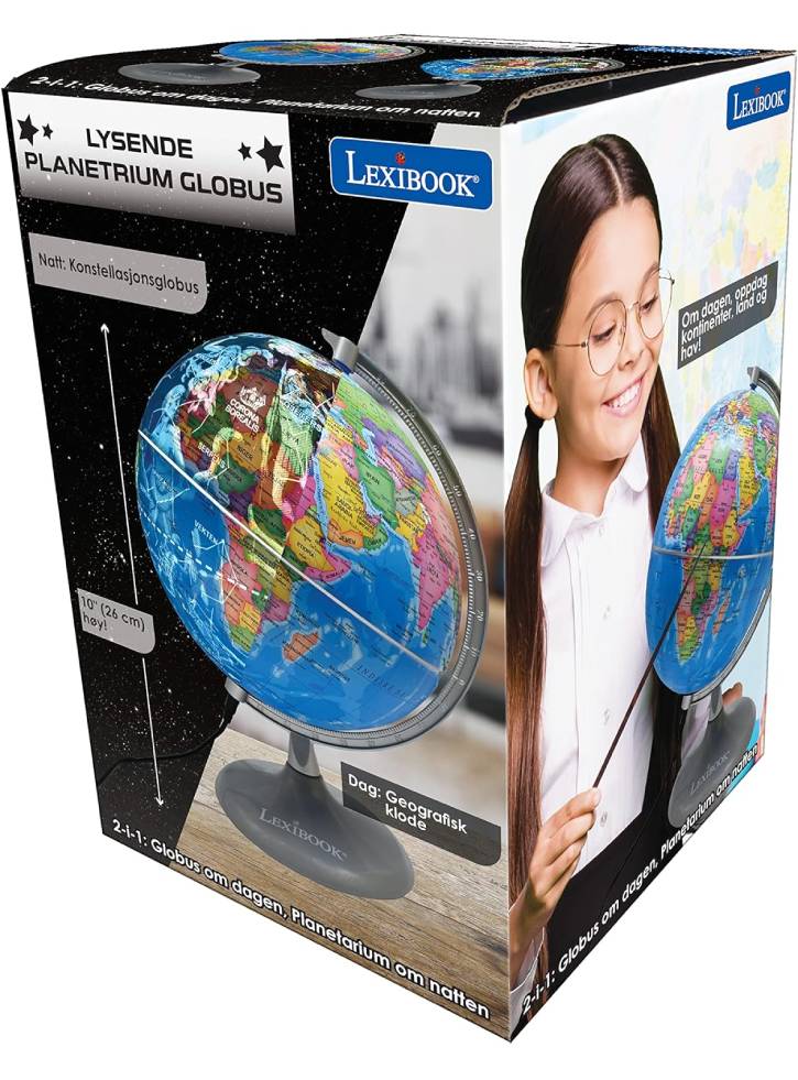 Lexibook Luminous Day & Night Globe (NLJ185NO)