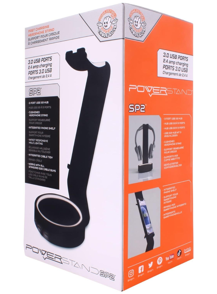 Cable Guys Powerstand SP2 Black - Playstation 5