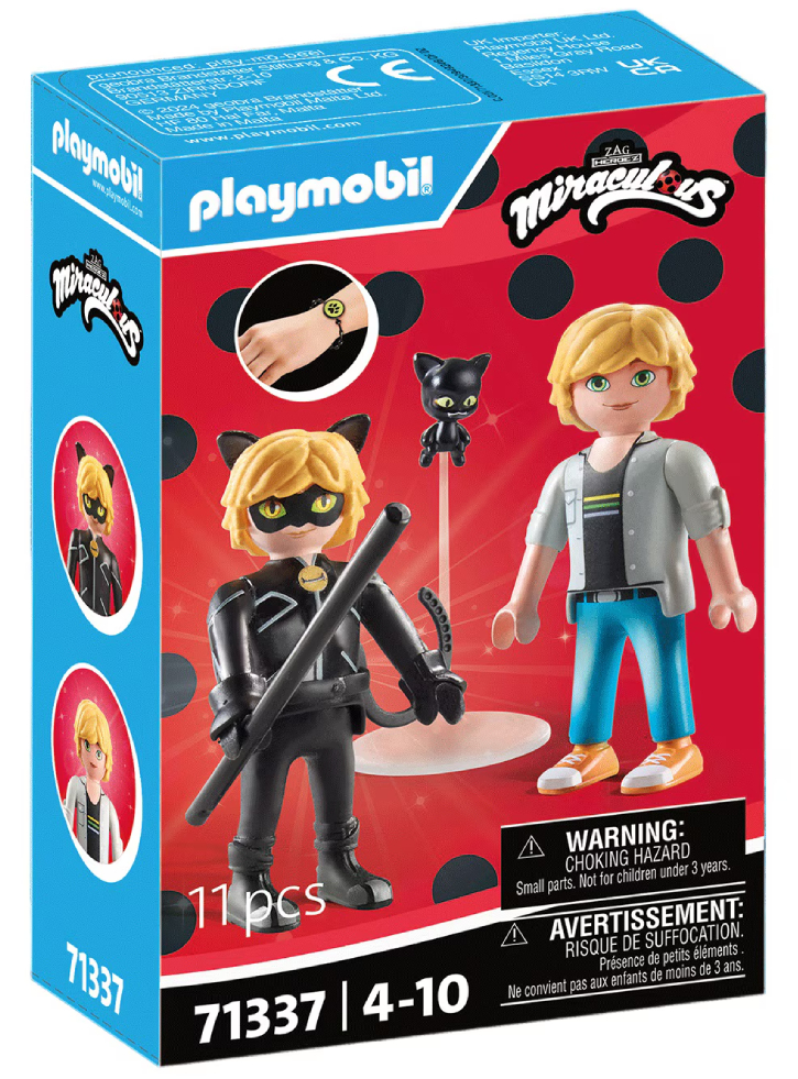 Playmobil Miraculous Adrien & Cat Noir (71337)