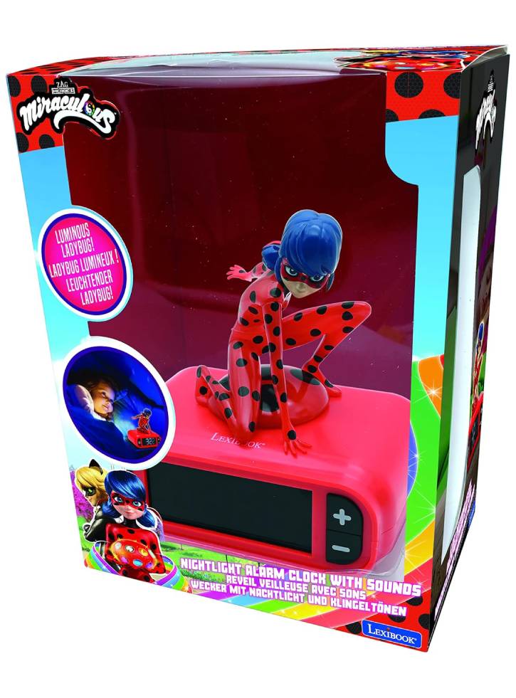 Lexibook Miraculous Light Character Radio Alarm Clock (RL800MI)
