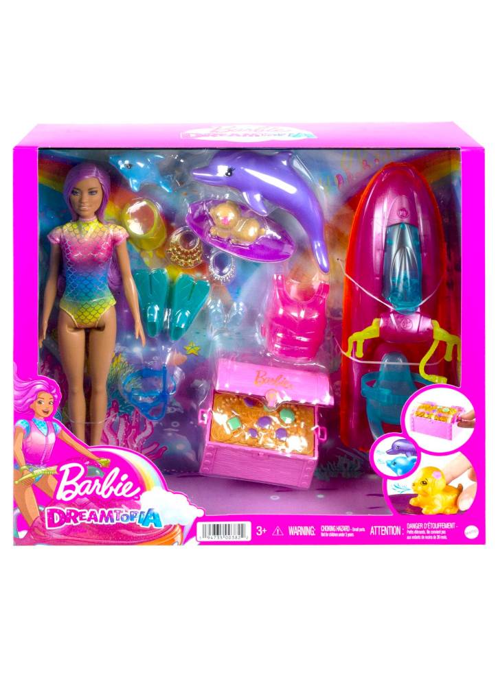 Barbie Dreamtopia Doll Vehicle and Accessories (HBW90)