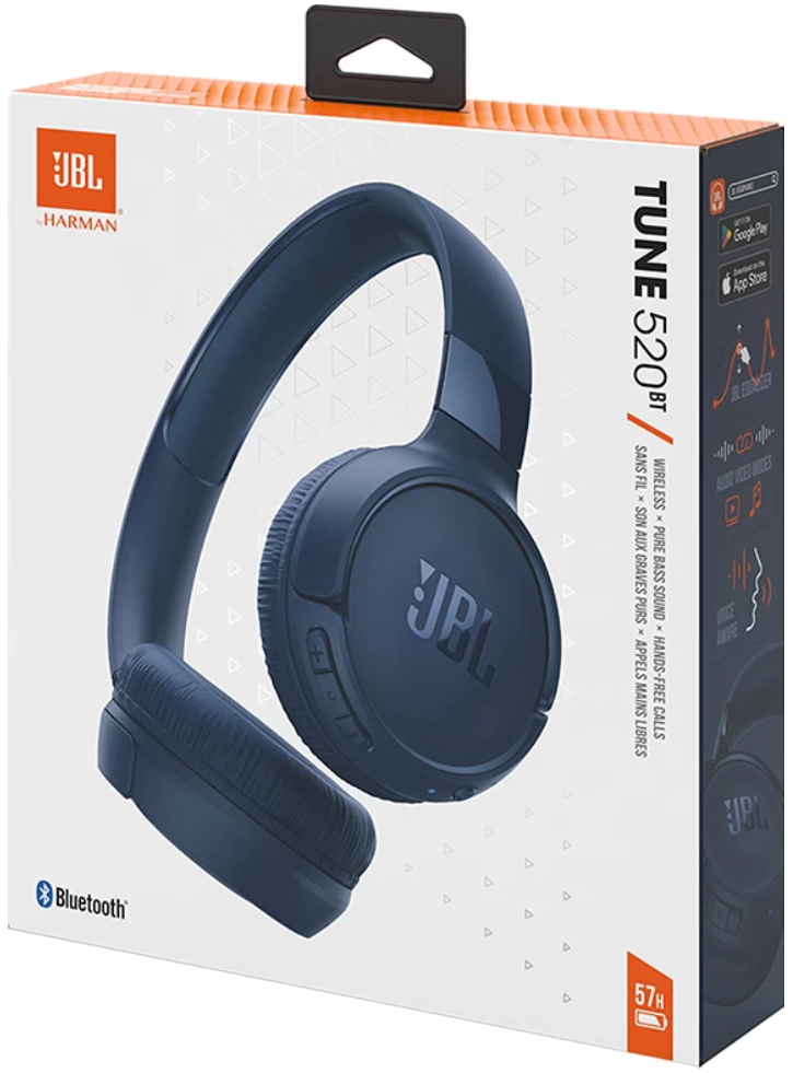 Headphones JBL Bluetooth T520BT Blue