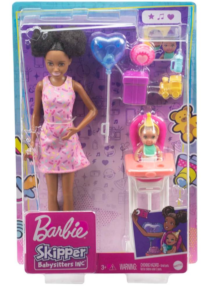 Barbie Skipper Babysitters Doll and Playset Feeding Chair 2 (GRP41)
