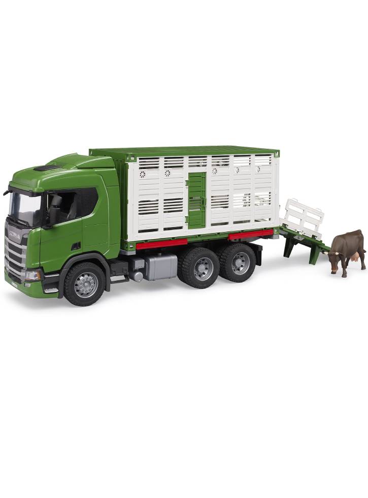 Bruder Scania Super 560R Cattle transportation truck with 1 cattle (03548)