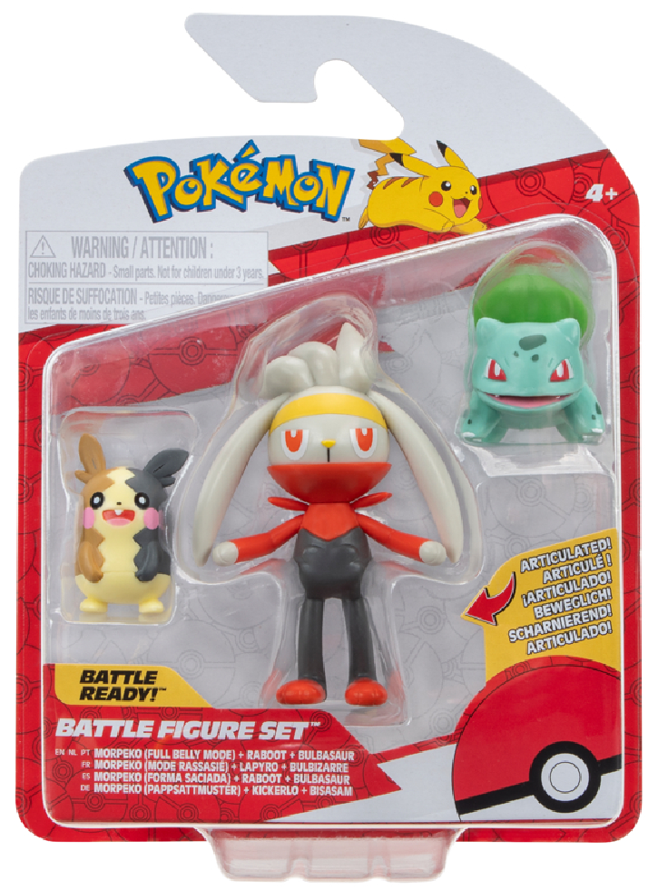 Pokemon Battle 3 Pk Morpeko, Bulbasaur (PKW3055)