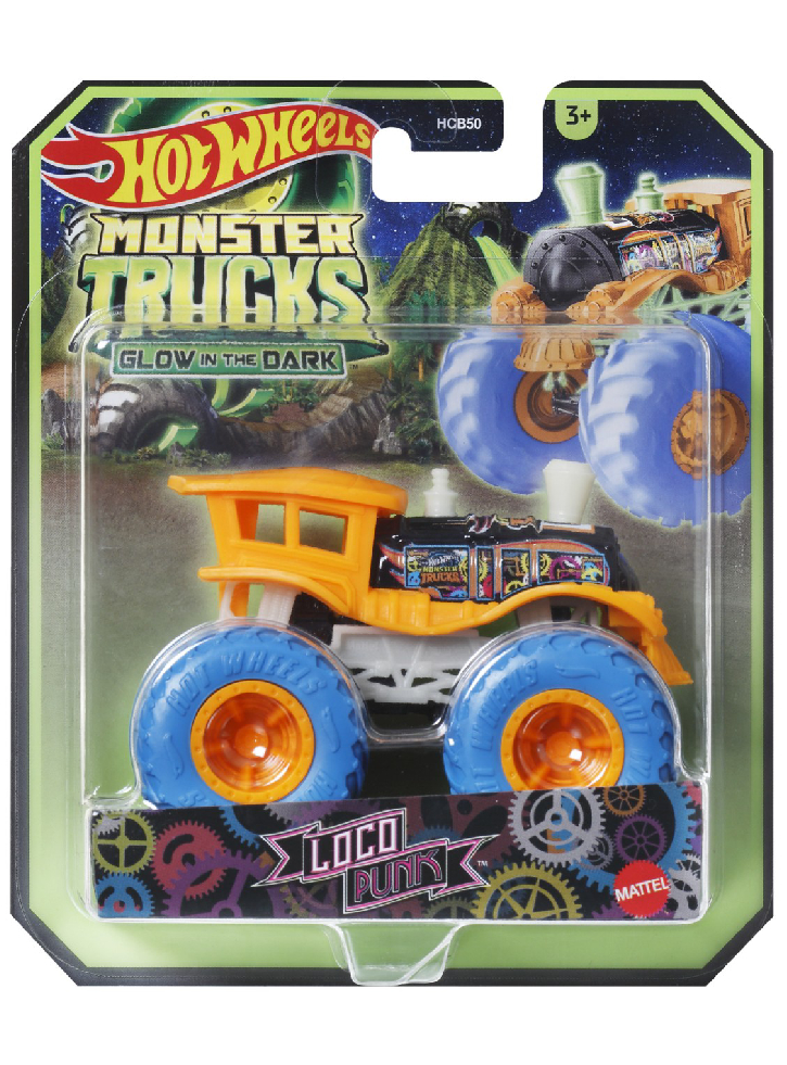 Hot Wheels Monster Trucks Glow in The Dark Loco Punk (HVH79)