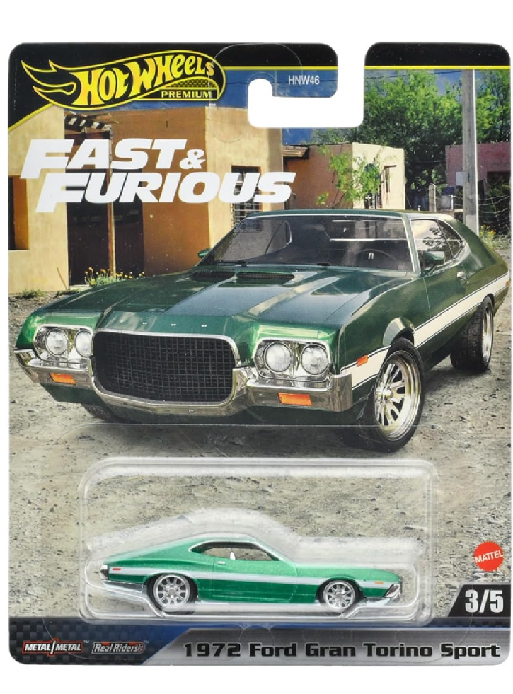 Hot Wheels Premium Fast Furious 1972 Ford Gran Torino Sport (HYP72)
