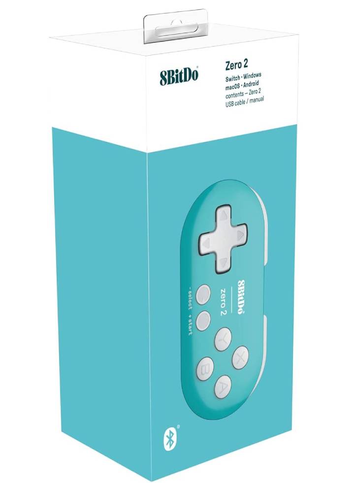 8BitDo Zero 2 Turquoise Edition - Nintendo Switch