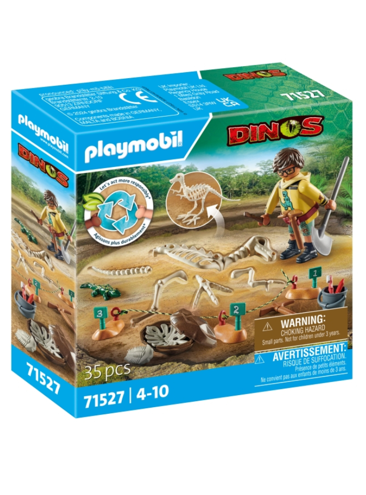 Playmobil Archaeological dig with dinosaur skeleton (71527)