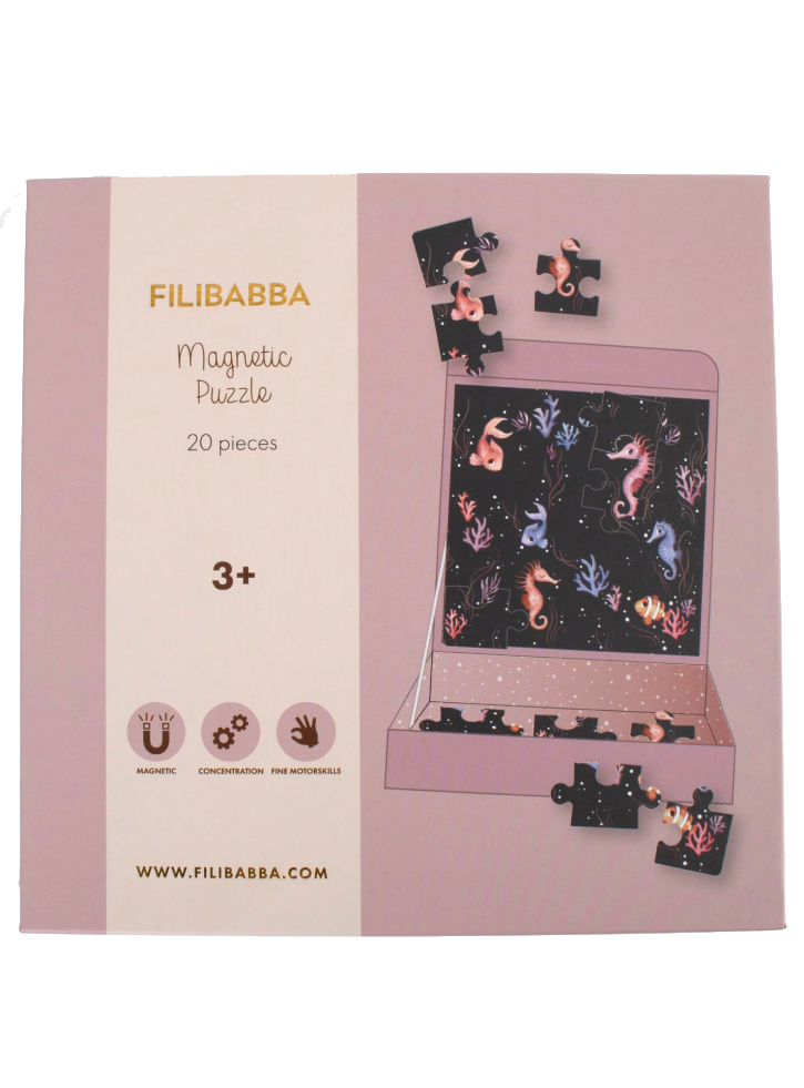 FILIBABBA Magnetic games Seahorse puzzle (FI-03042)