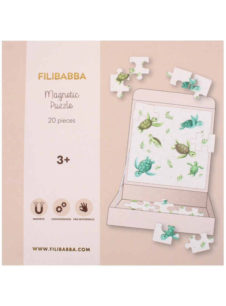 FILIBABBA Magnetic games Turtle puzzle (FI-03041)