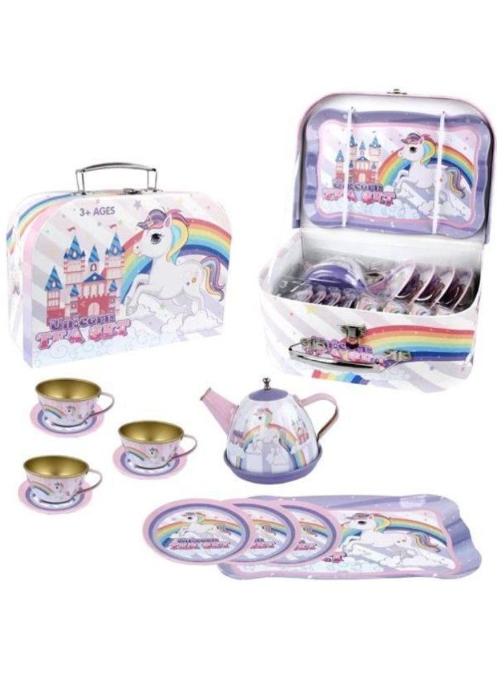 Magni Tea set in suitcase, with unicorn (3905)