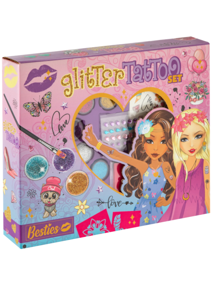 Besties Glitter Tattoo Set (140039)