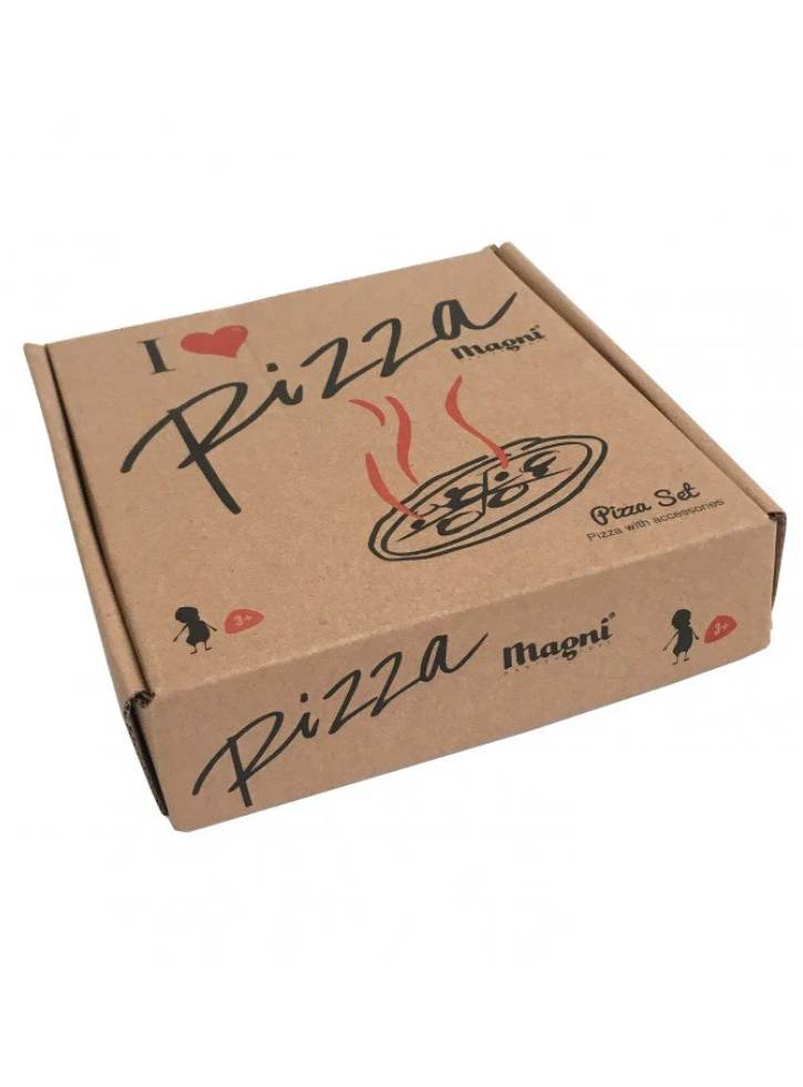 MAGNI Wooden pizza with accessories and a box in 100% FSC wood (2750)