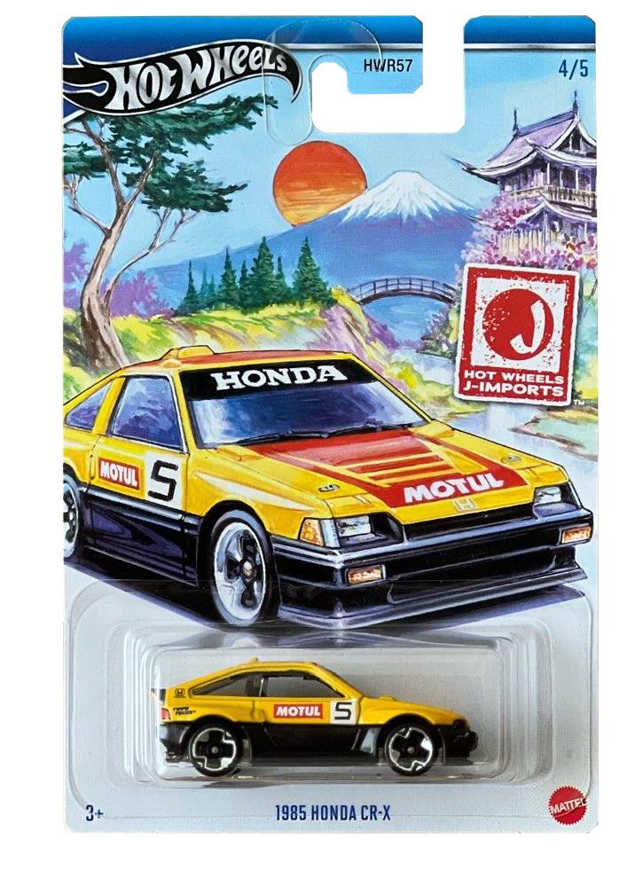 Hot Wheels J-Imports Series 1985 Honda CR-X Vehicle (HRT03)