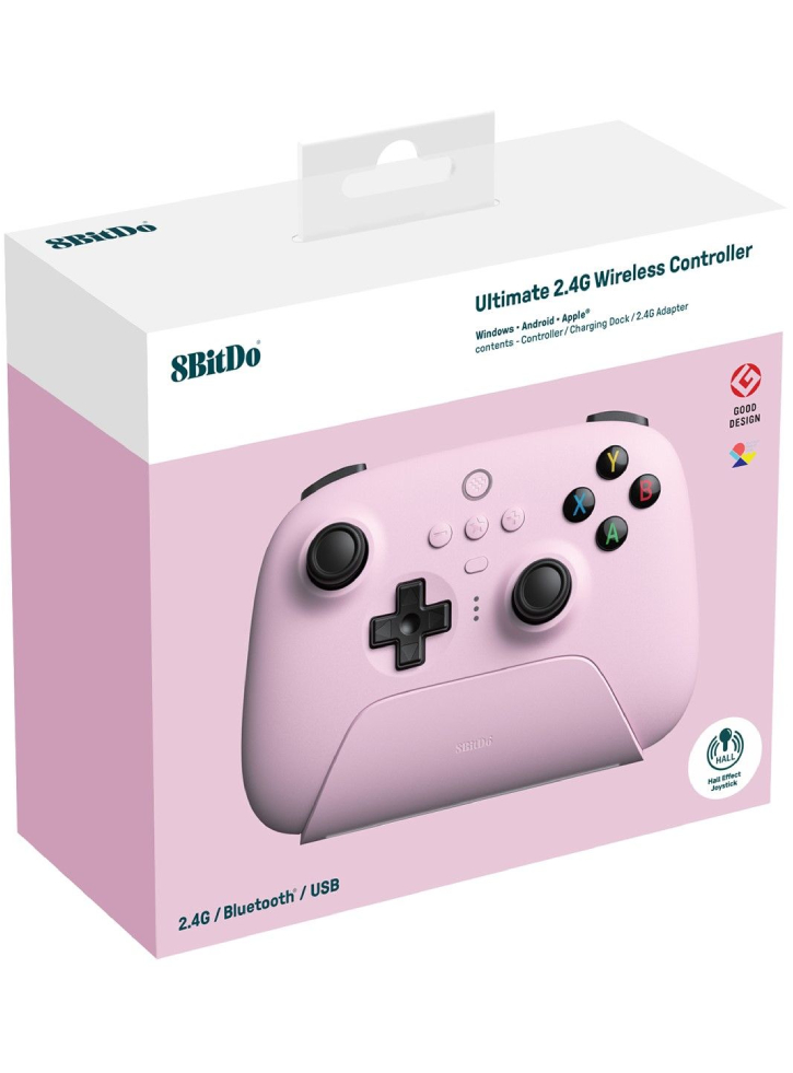 Controller 8BitDo Ultimate 2.4G Pad Hall Edition Pink - PC