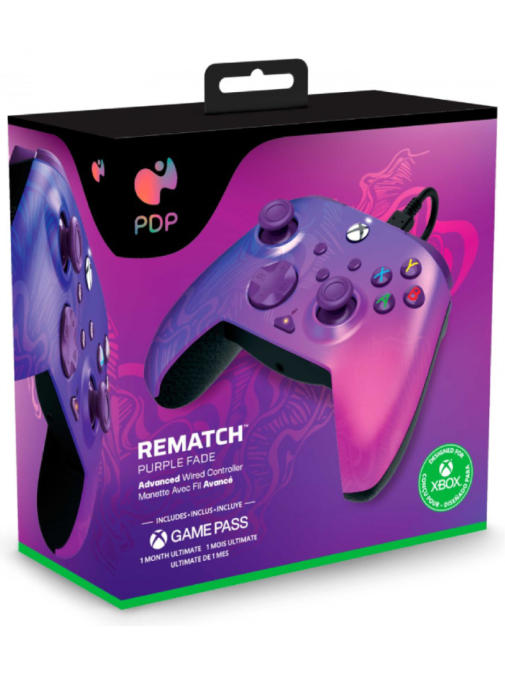 Controller PDP Rematch Wired Purple Fade - Xbox Series X