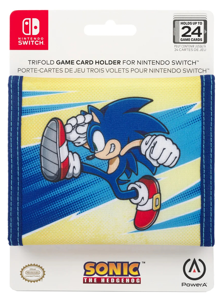 PowerA Trifold Game Card Wallet Sonic Kick - Nintendo Switch