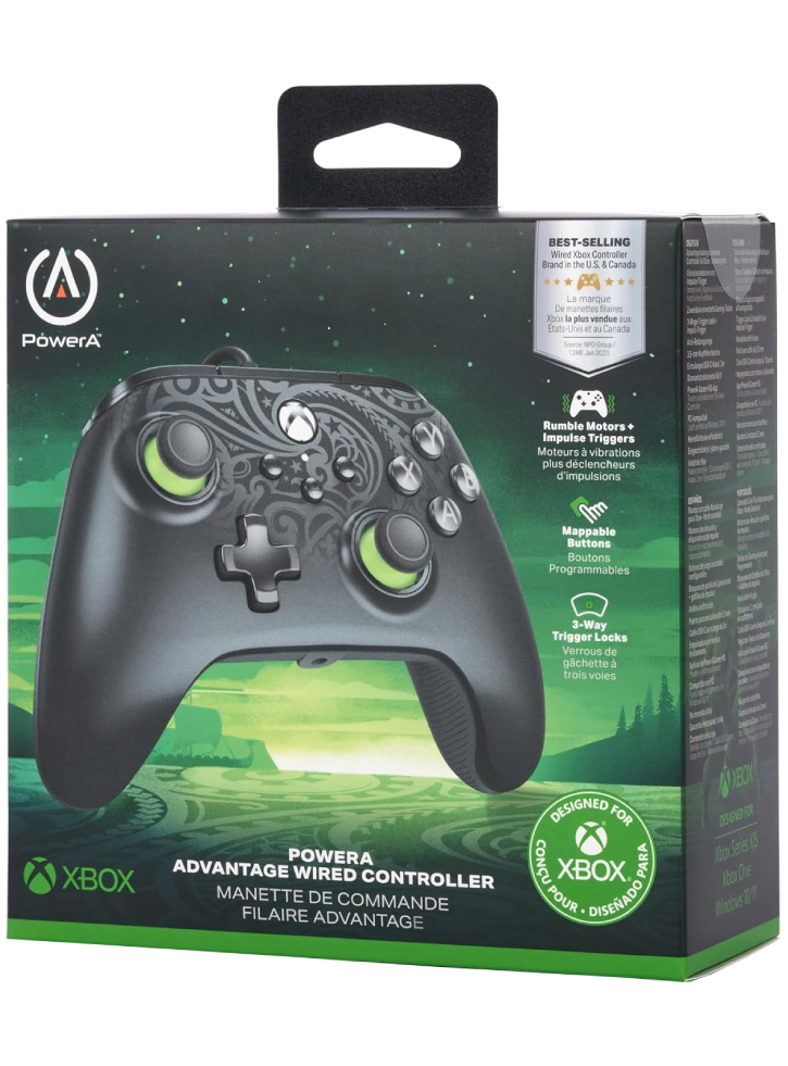 Controller PowerA Advantage Wired Celestial Green - Xbox Series X