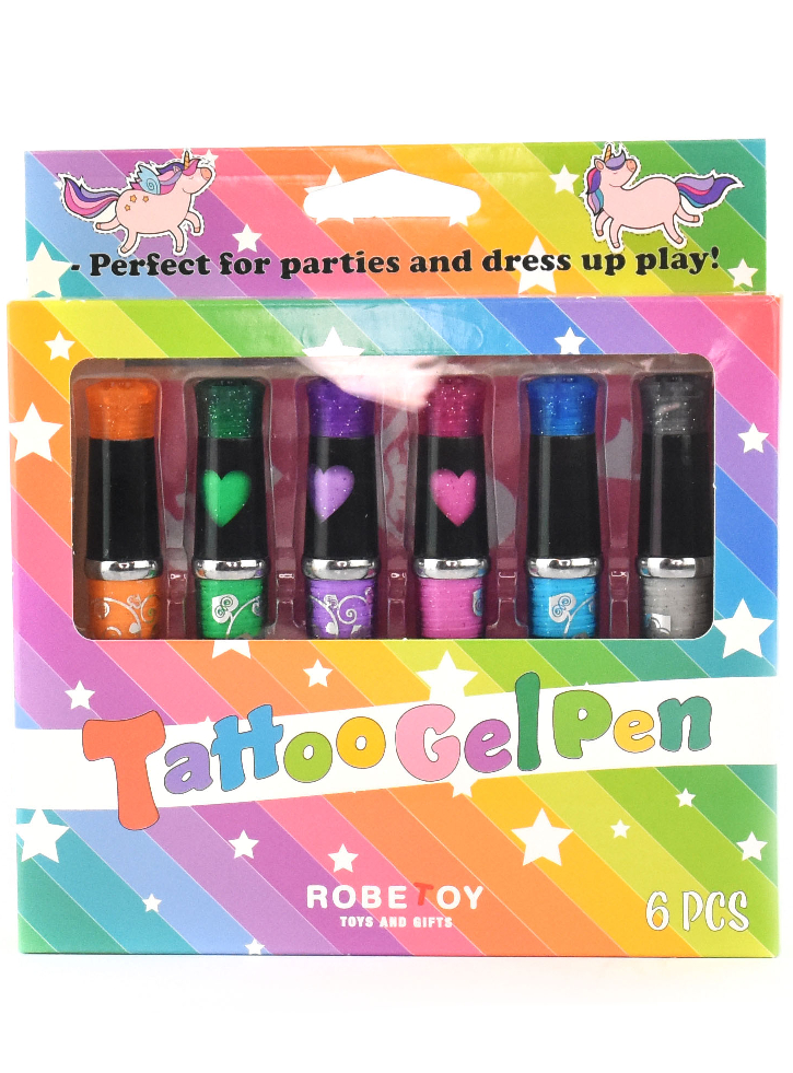 Robetoy Tattoo Gel Pen Deluxe (6 pcs) (11904)