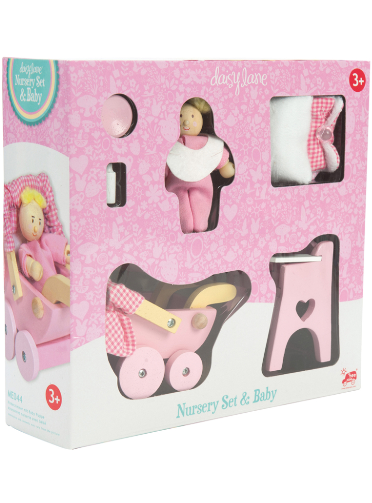 Le Toy Van Nursery Set with Baby Doll (LME044)