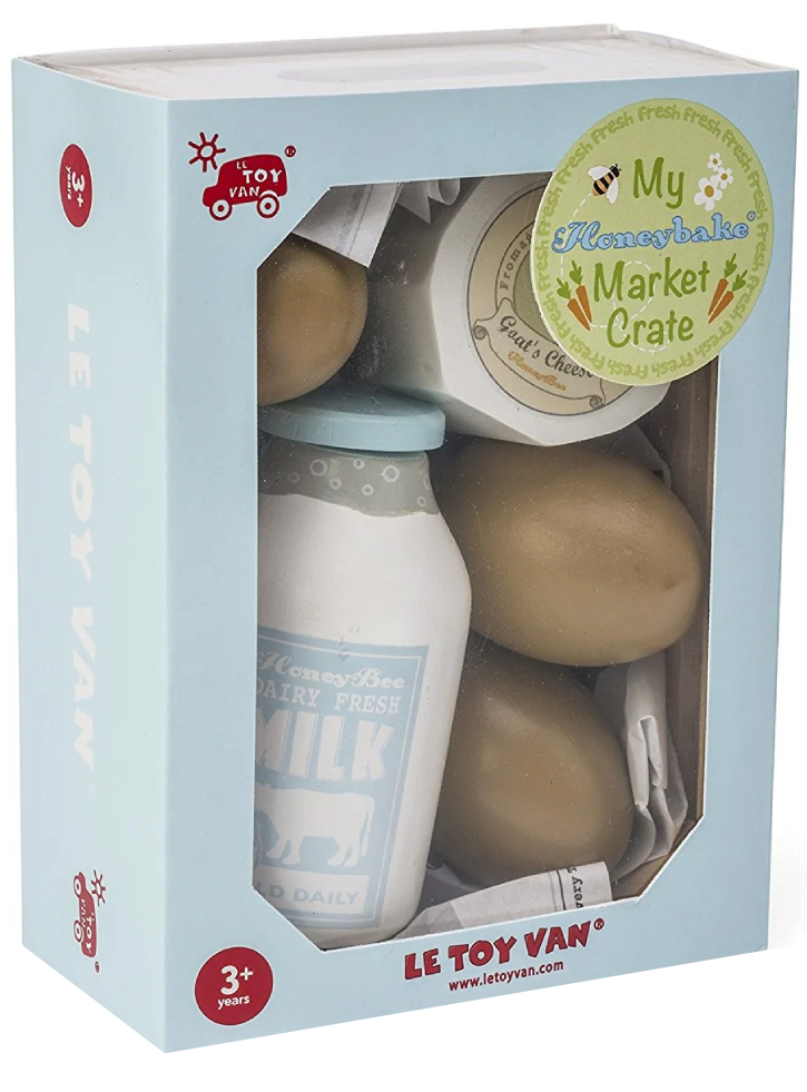 Le Toy Van Honeybee Eggs and Dairy Crate Set (LTV185)