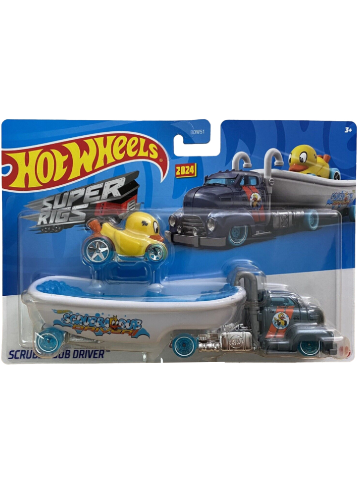 Mattel Hot Wheels Super Rigs 2024 - Scrubba Dub Driver (HVD96)
