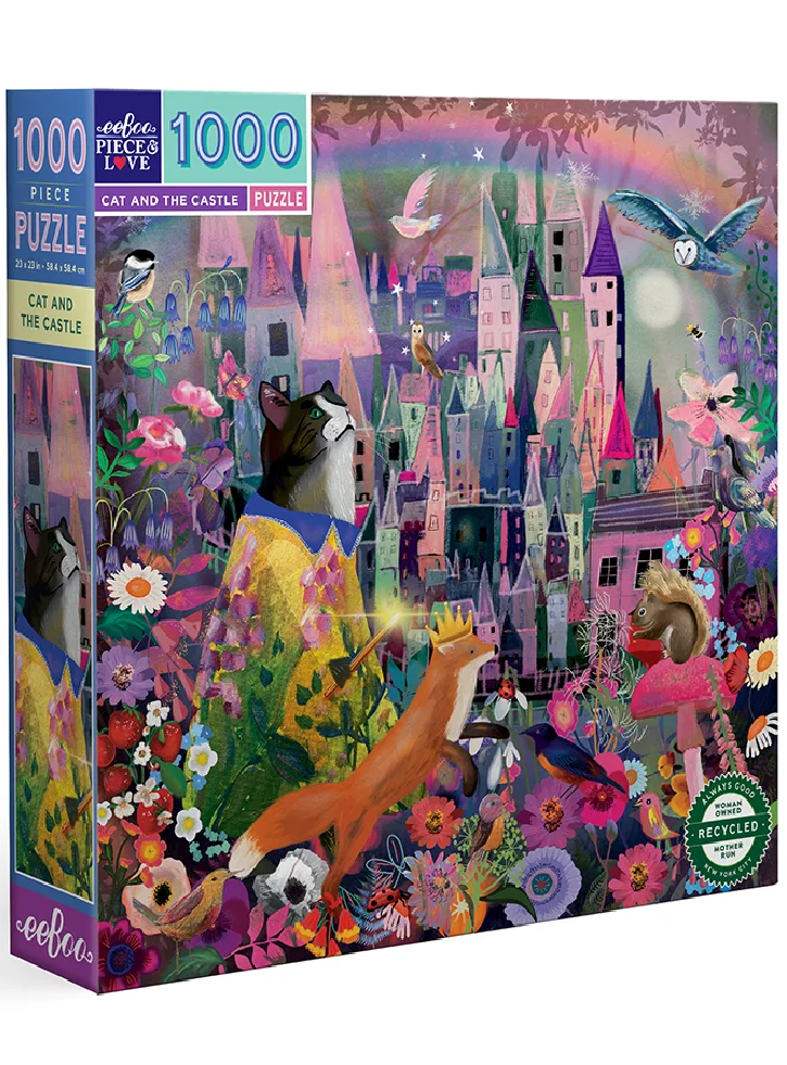 eeBoo Puzzle 1000pcs Cat and Castle (EPZTCAC)