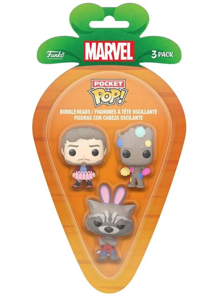 Funko 3-Pack Carrot Pocket Pop Guardians of the Galaxy (PDQ)