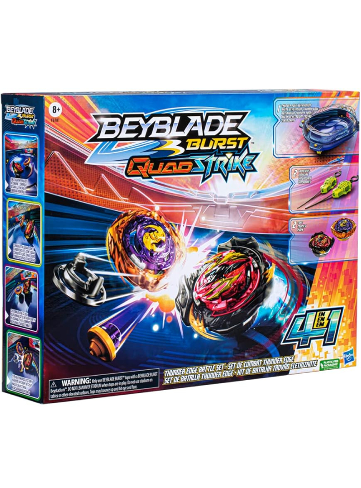 Beyblade Burst Quadstrike Thunder Edge Battle Set 4 in 1 (F6781)