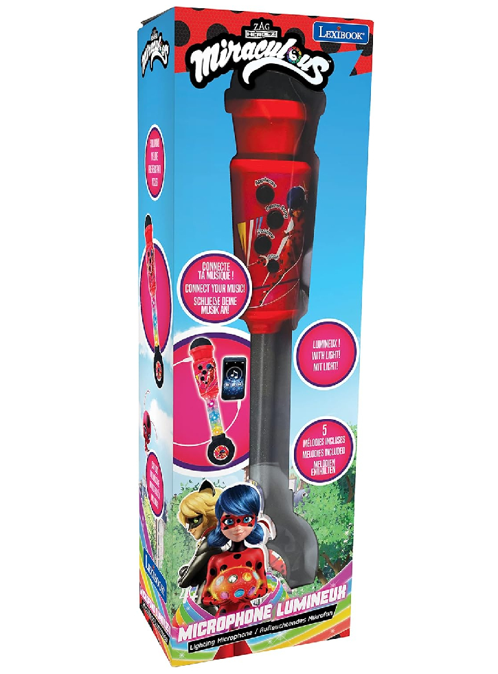 Lexibook Miraculous Trendy Lighting Microphone with speaker (MIC90MI)